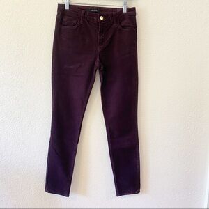 J. Brand Blackberry Corduroy Skinny Pants Size 27